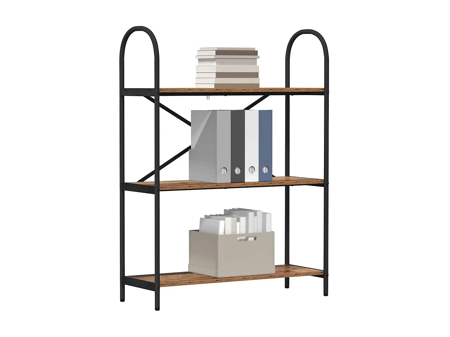 Bibliothèque Bois ancien 80 x 30 x 109 cm Bois d'ingénierie