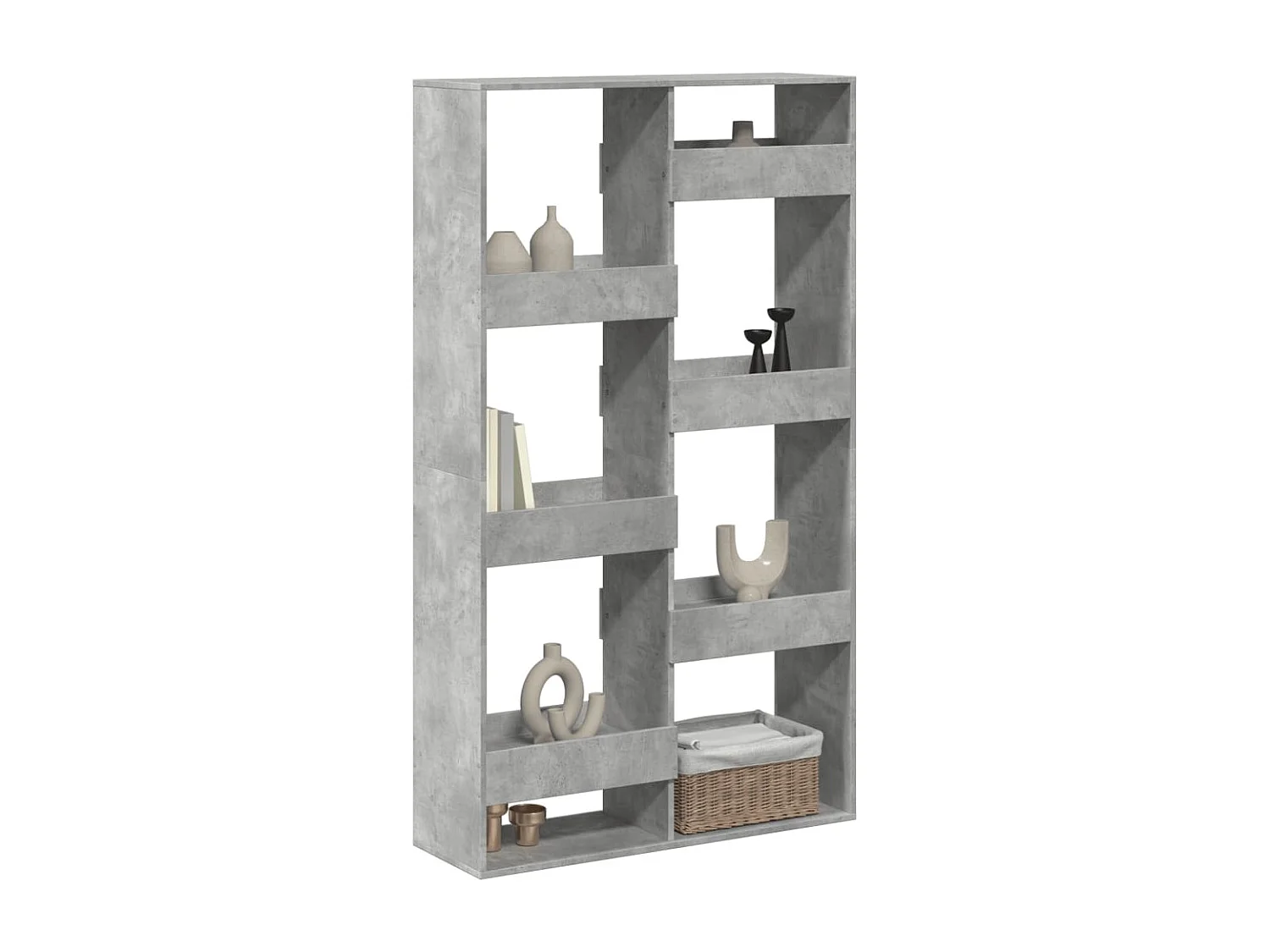 Separador de ambientes madera gris hormigón 100x33x175 cm