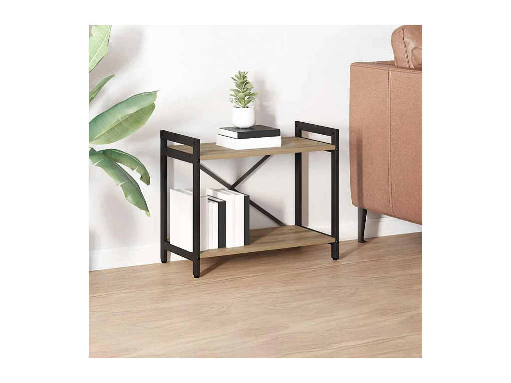 Bibliothèque chêne artisanal 60 x 30 x 48.5 cm