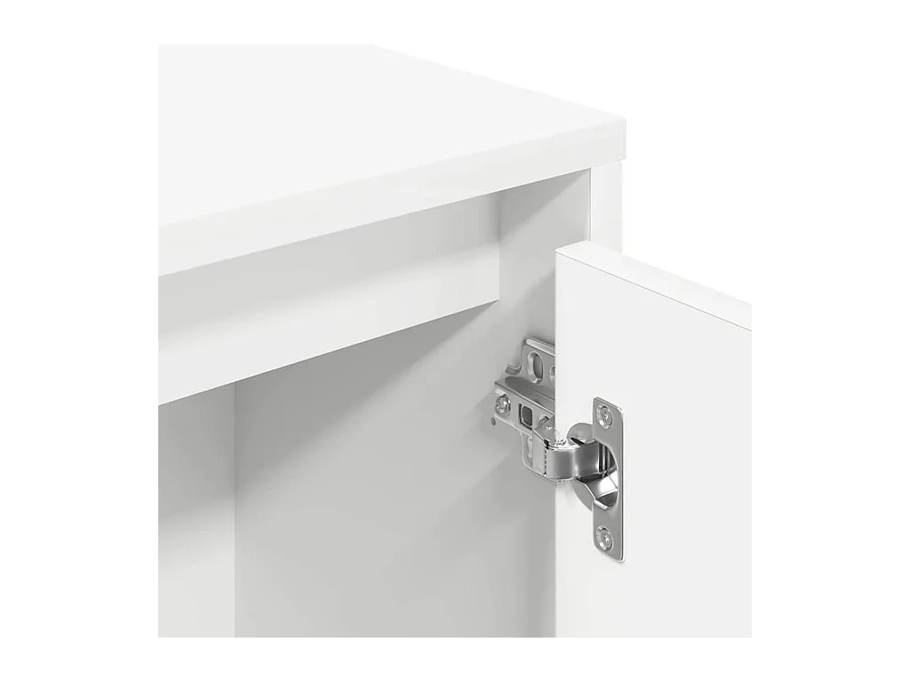 Bibliothèque blanc 89x24x101,5 cm bois d'ingénierie