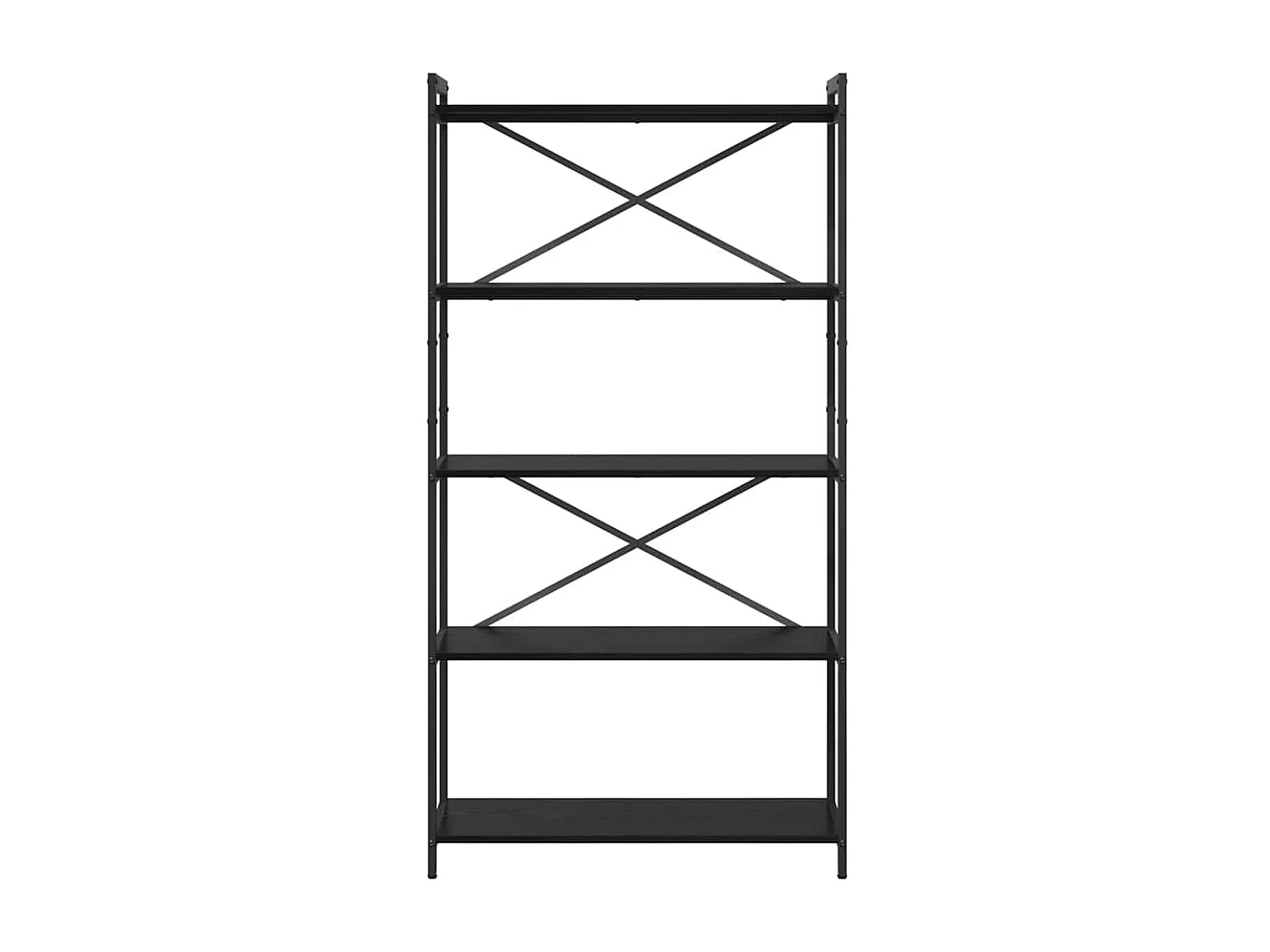 Bibliothèque Chêne noir 80 x 30 x 153 cm Bois d'ingénierie