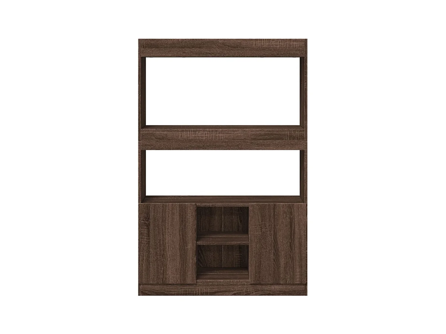 Bibliothèque chêne marron 92x33x140 cm bois d'ingénierie