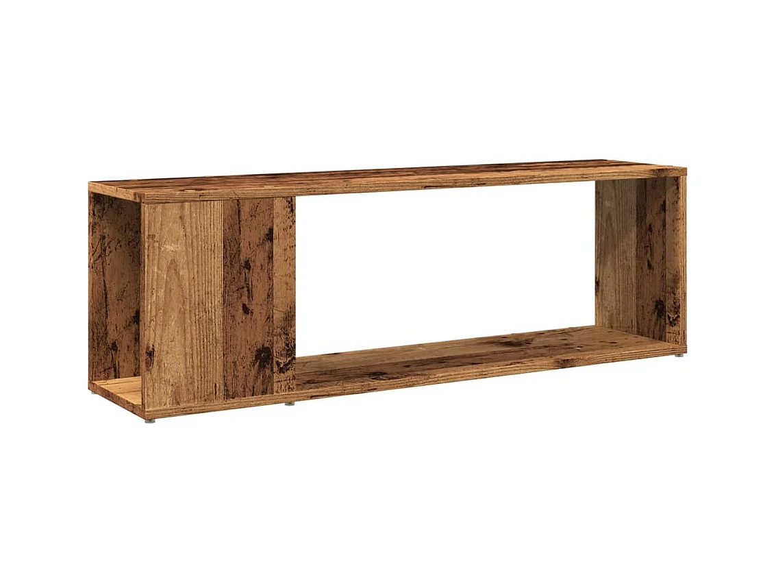 Mueble para TV madera ingeniería madera envejecida 100x24x32 cm