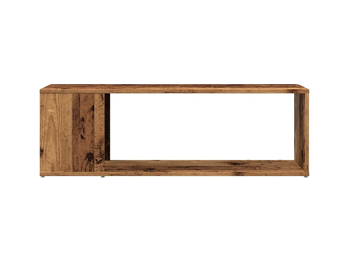 Mueble para TV madera ingeniería madera envejecida 100x24x32 cm