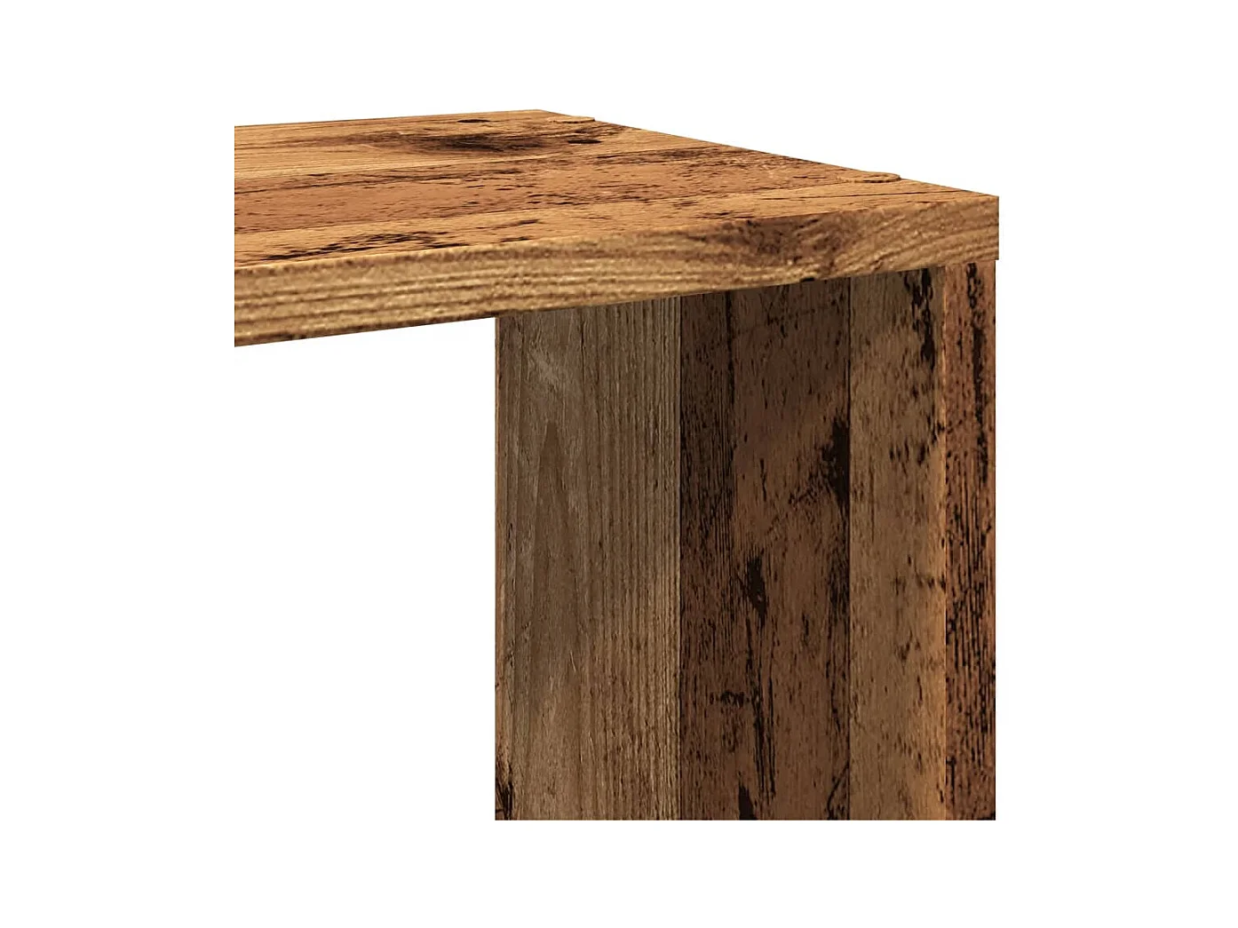 Mueble para TV madera ingeniería madera envejecida 100x24x32 cm