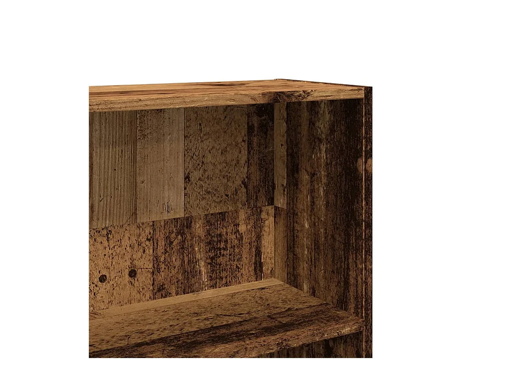 Bibliothèque vieux bois 80x24x176 cm bois d'ingénierie