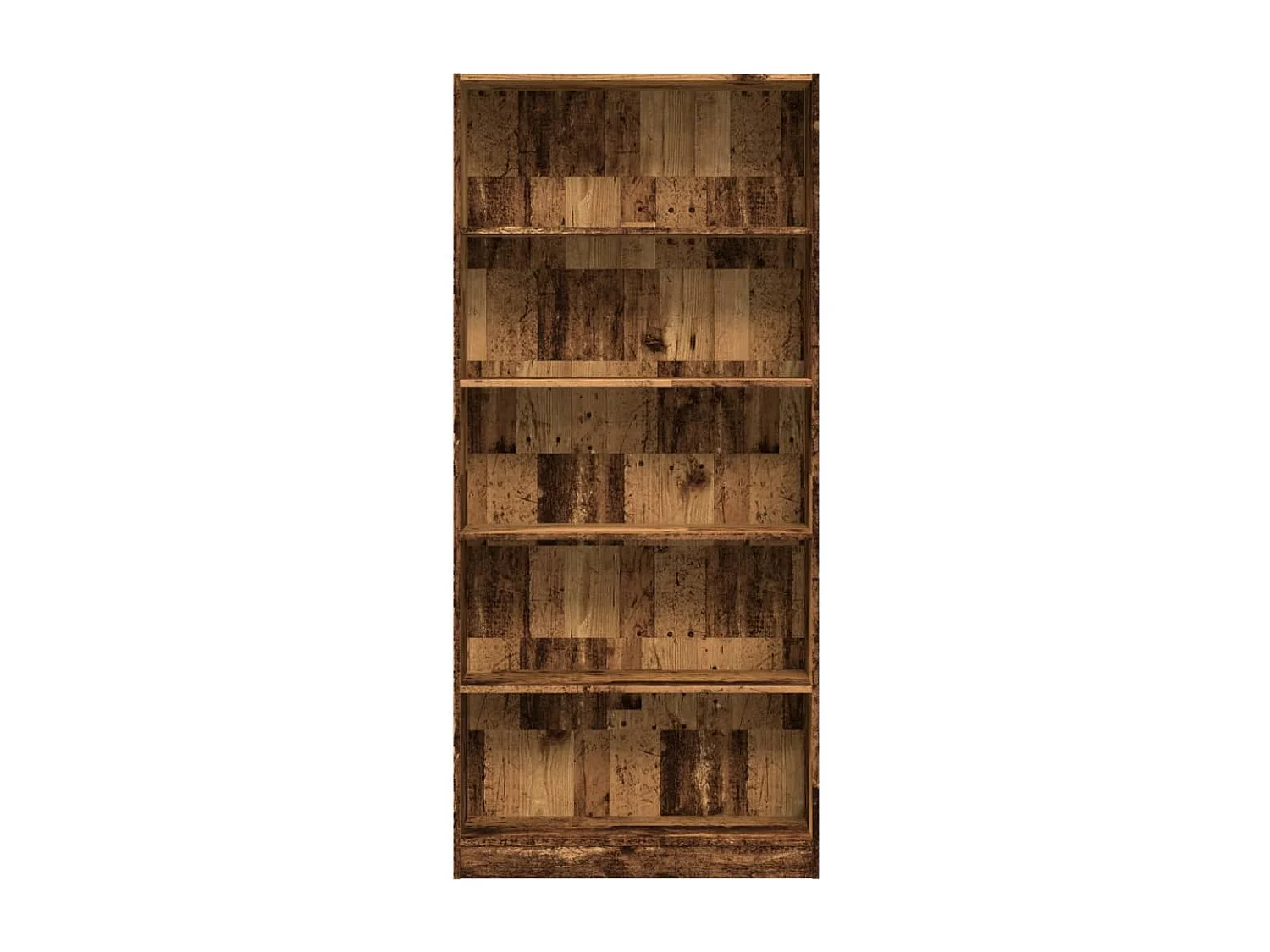 Bibliothèque vieux bois 80x24x176 cm bois d'ingénierie