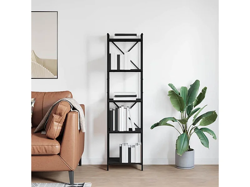 Bibliothèque Chêne noir 40 x 30 x 153 cm Bois d'ingénierie