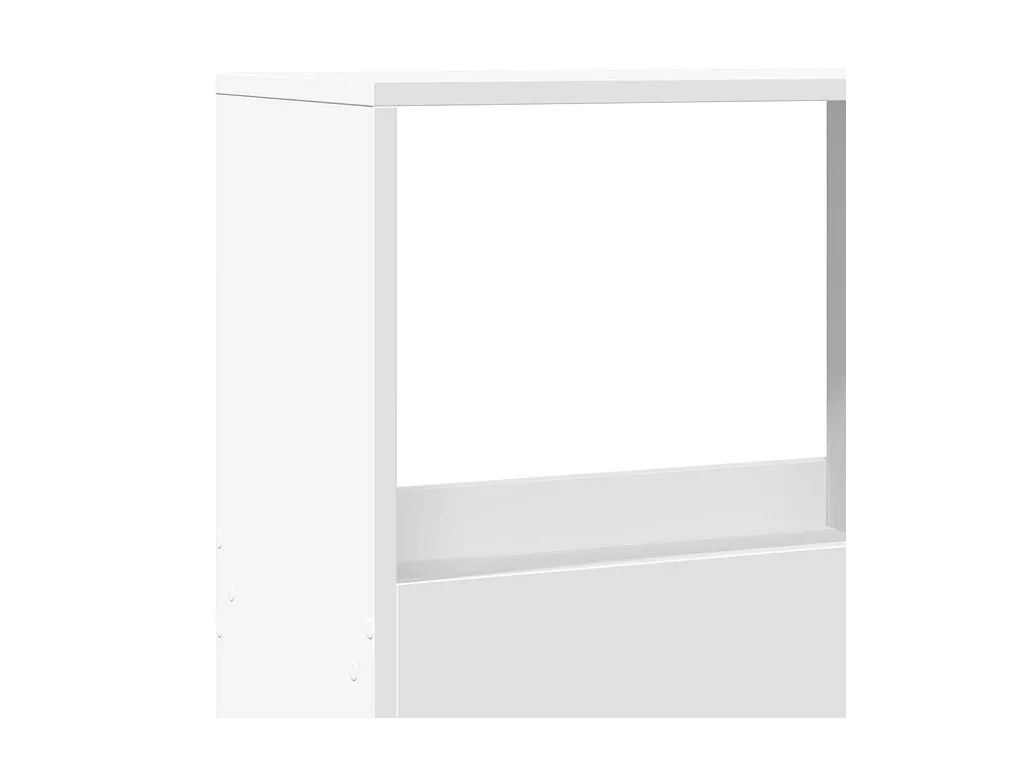 Bibliothèque / Cloison de séparation blanc 100x33x155,5 cm bois d'ingénierie