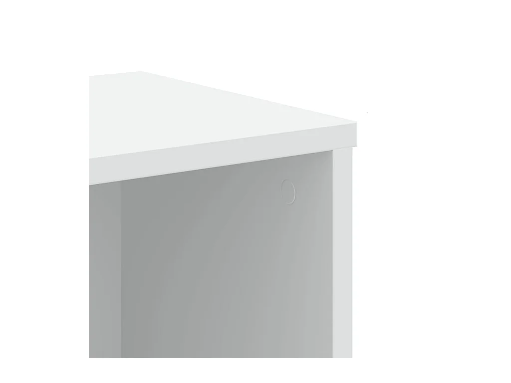 Bibliothèque blanc 50x25x105 cm bois d'ingénierie