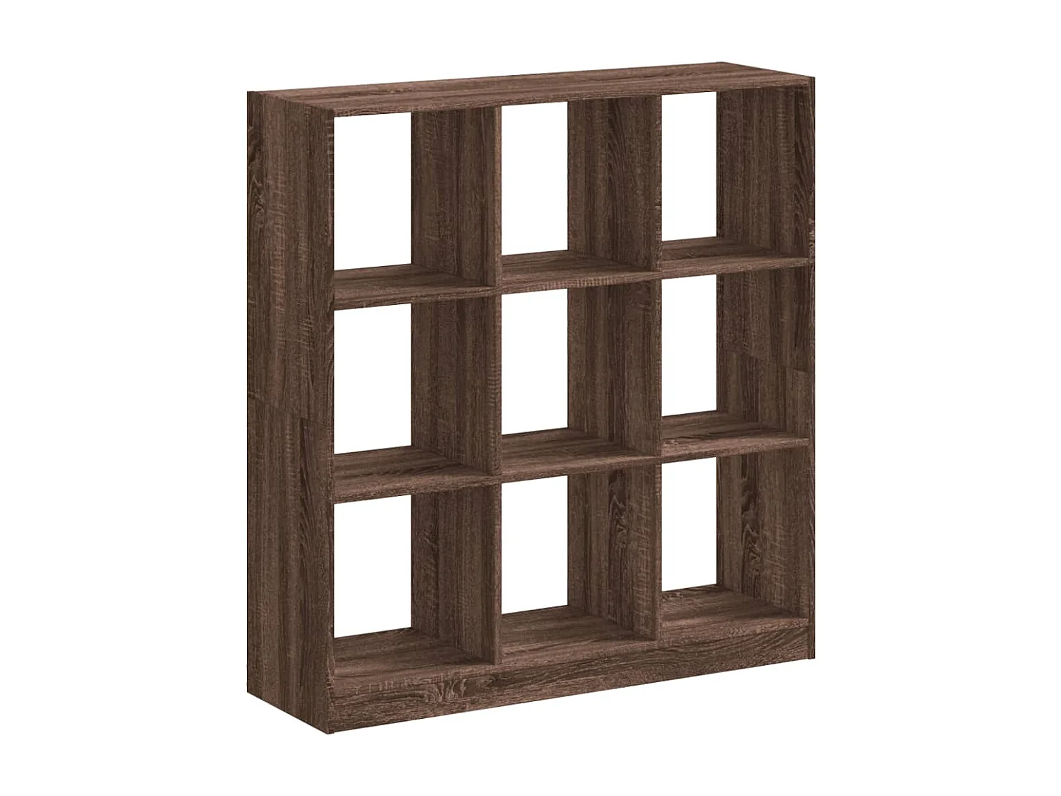 Bibliothèque chêne marron 102x32x108 cm bois d'ingénierie