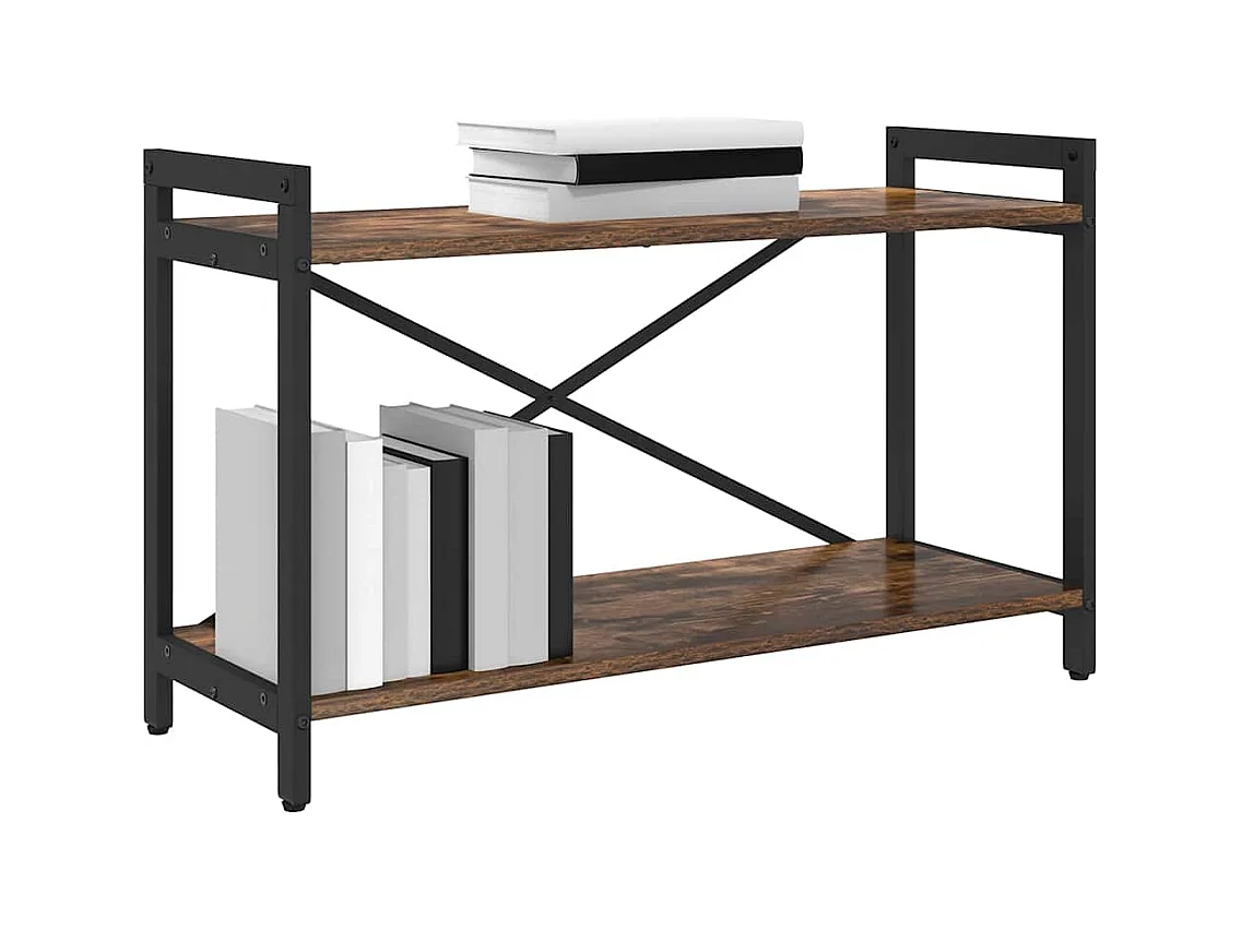 Boekenkast Gerookt eiken 80 x 30 x 48.5 cm Bewerkt hout