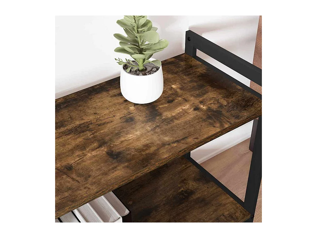 Boekenkast Gerookt eiken 80 x 30 x 48.5 cm Bewerkt hout