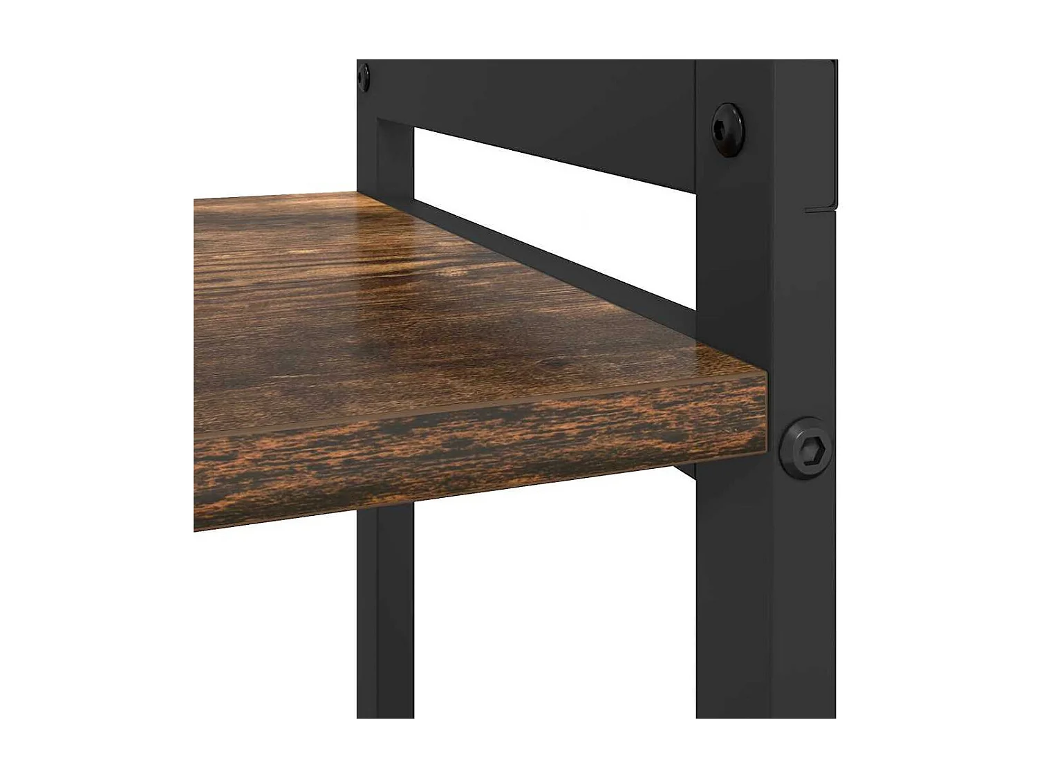 Boekenkast Gerookt eiken 80 x 30 x 48.5 cm Bewerkt hout