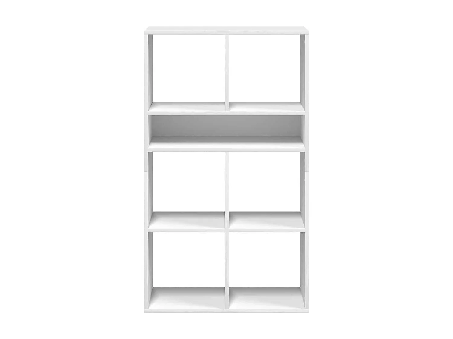 Bibliothèque blanc 66x31x112 cm bois d'ingénierie