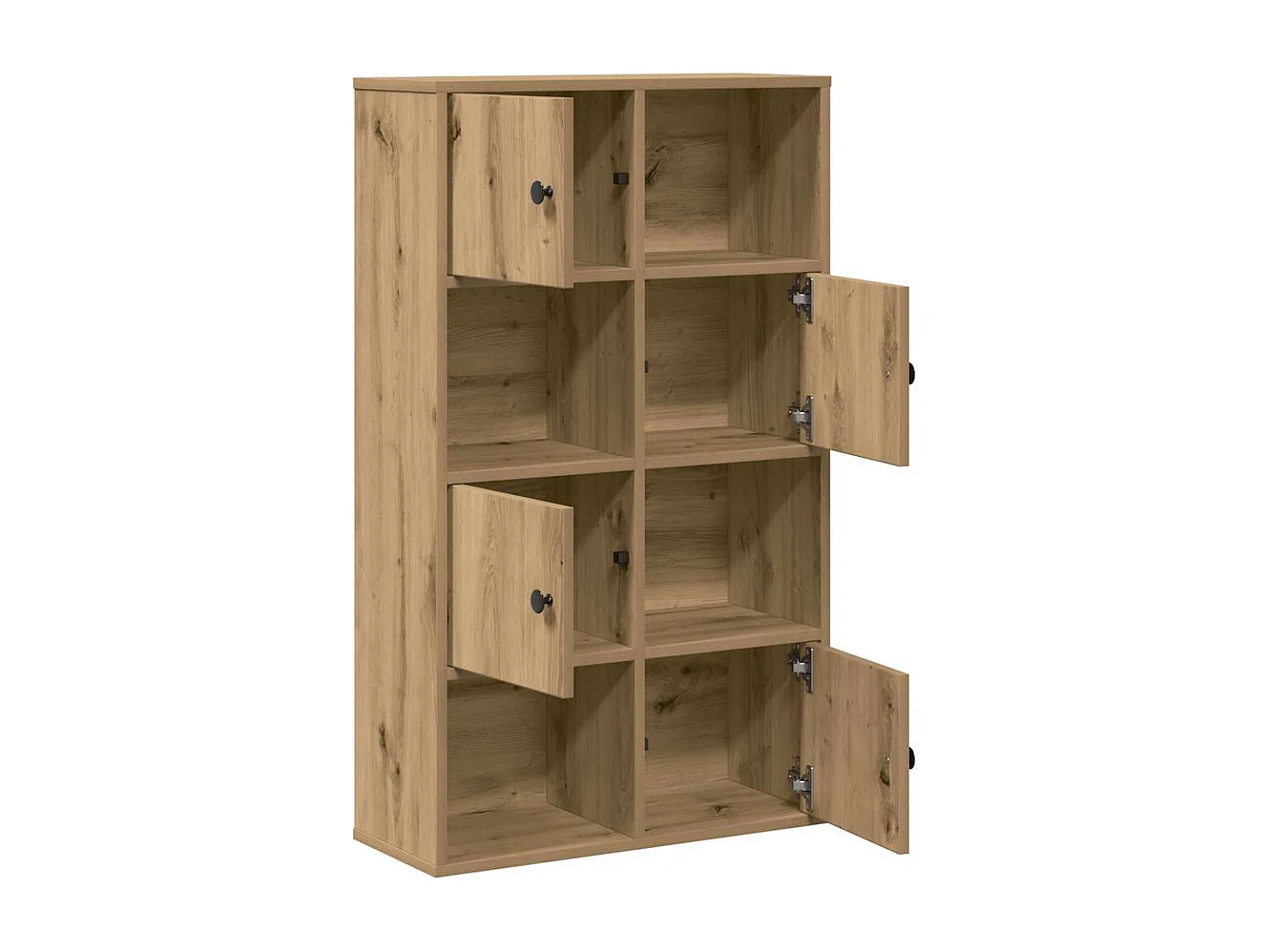 Estantería de madera de ingeniería roble artisan 60x24x101,5 cm