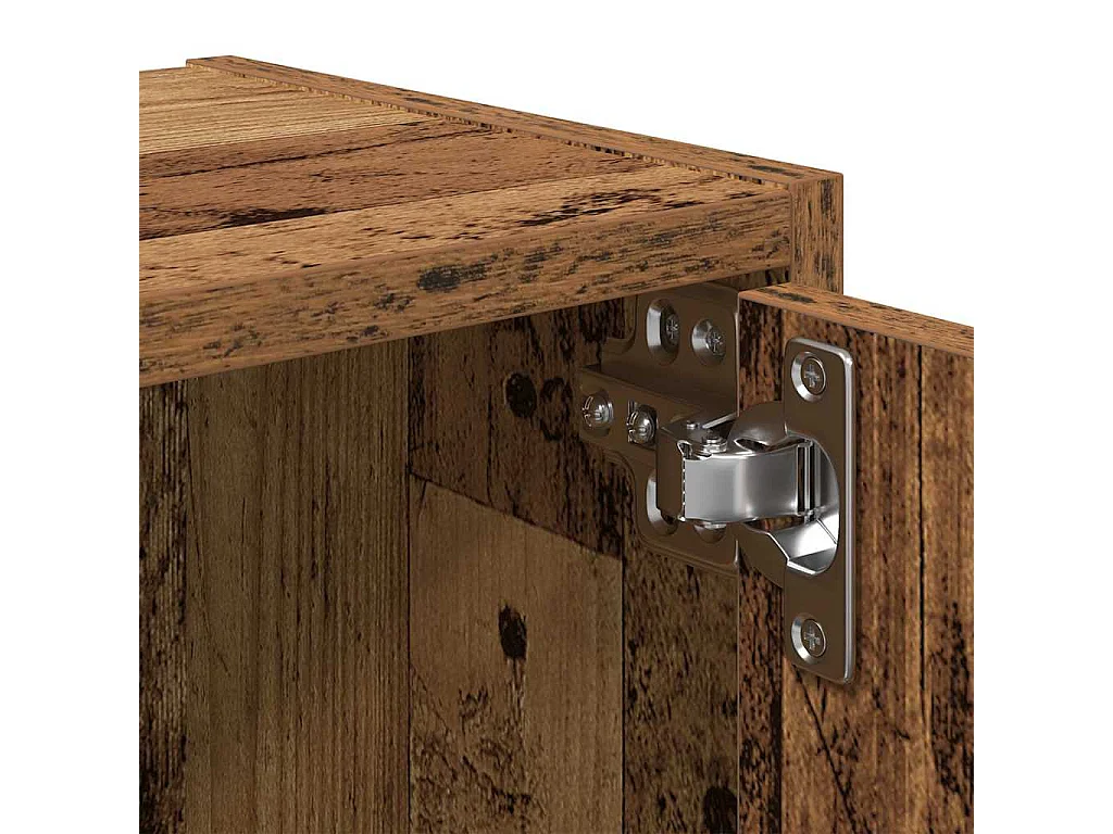 Bibliothèque vieux bois 40x24x52 cm bois d'ingénierie