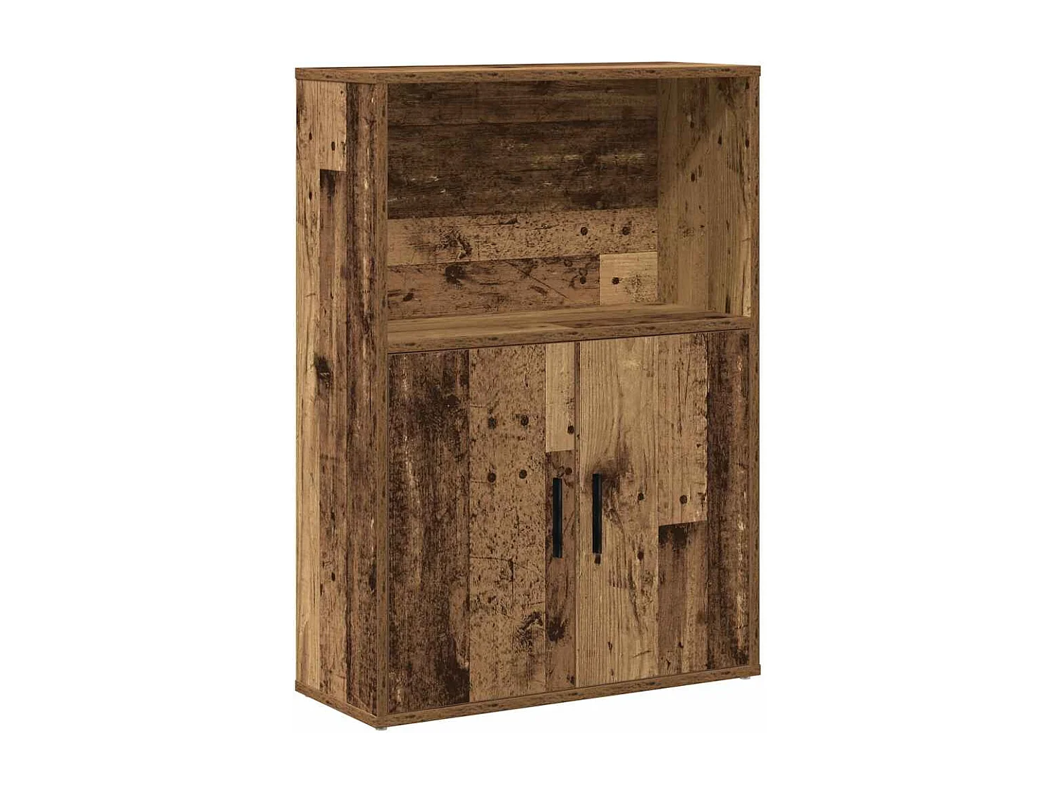 Bibliothèque vieux bois 60x24x85 cm bois d'ingénierie