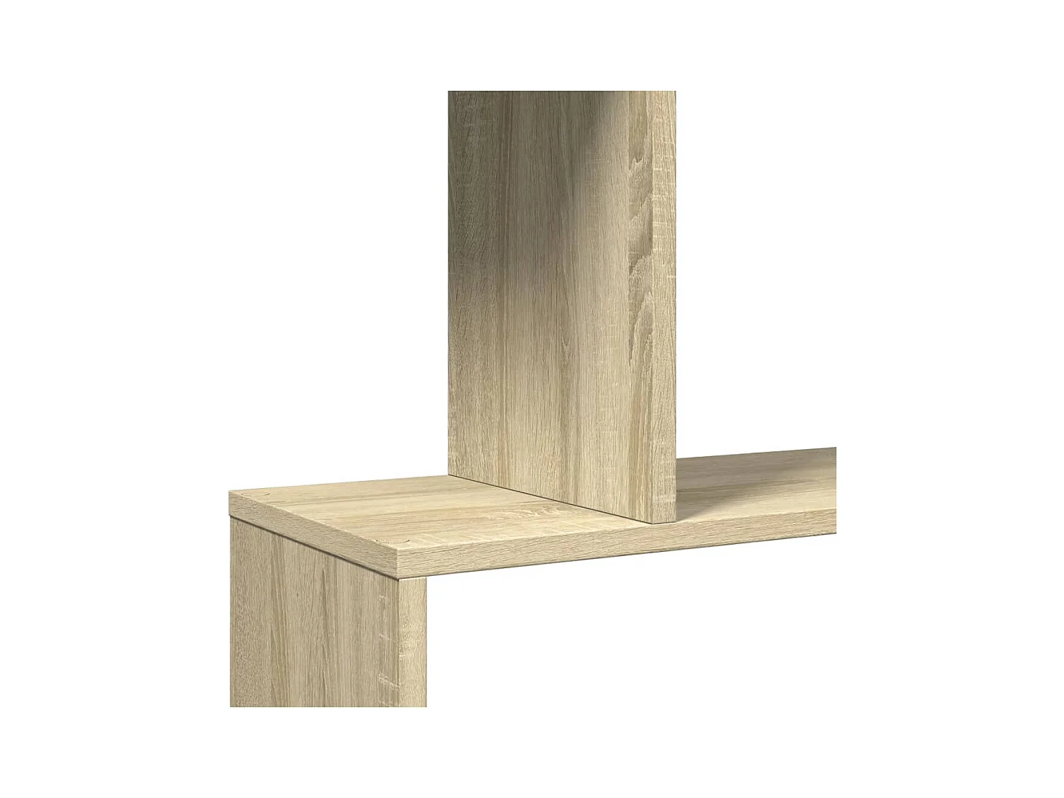 Bibliothèque séparatrice de pièce 5 niveaux chêne sonoma 70x24x161cm