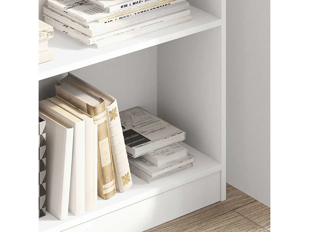 Bibliothèque blanc 80x24x109 cm bois d'ingénierie