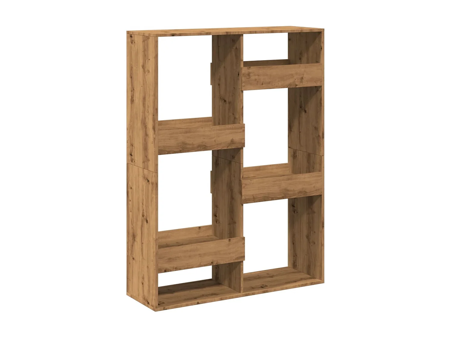 Bibliothèque / Cloison de séparation chêne artisanal bois d'ingénierie