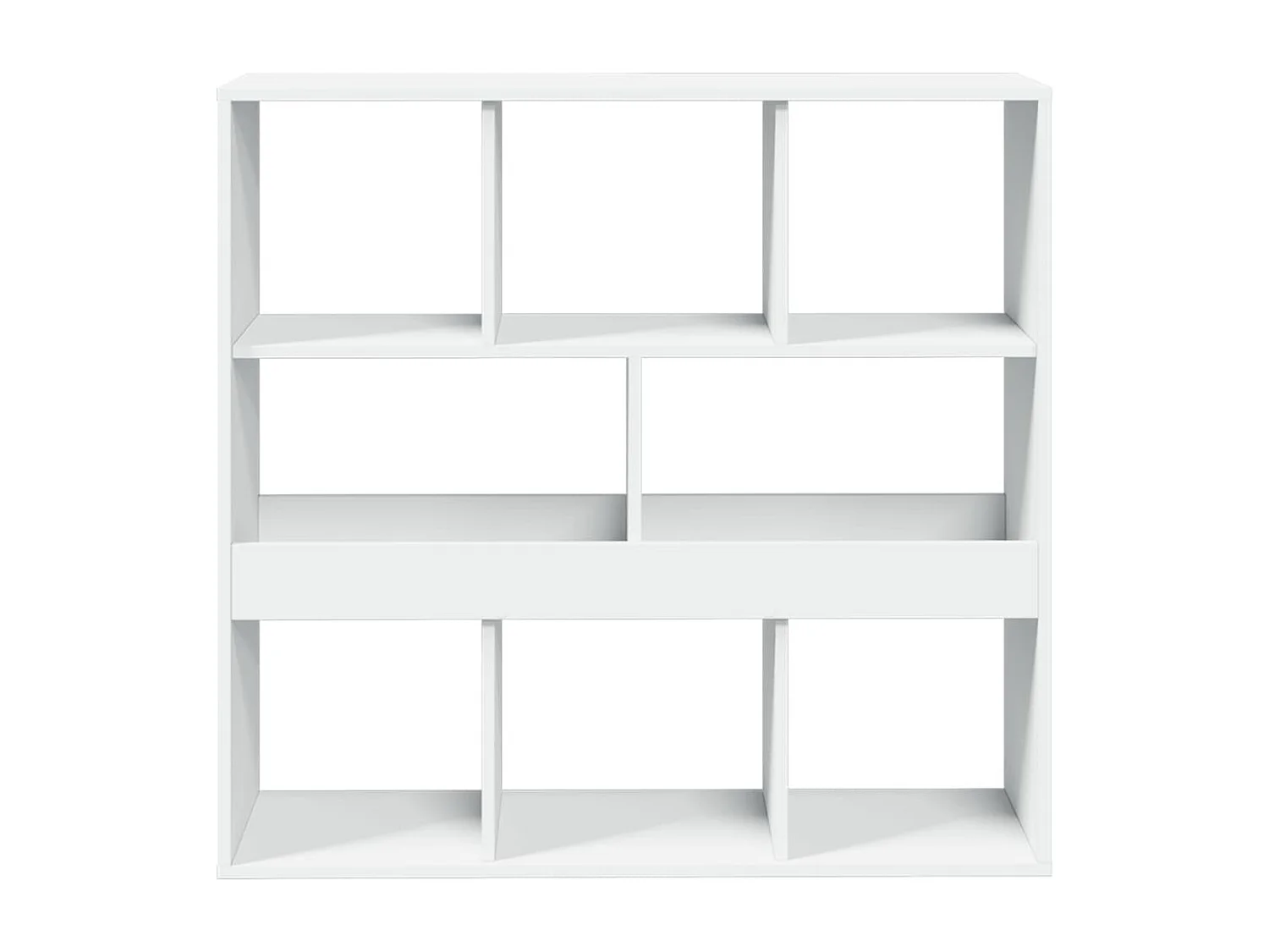 Boekenkast/kamerscherm 100x33x94,5 cm wit