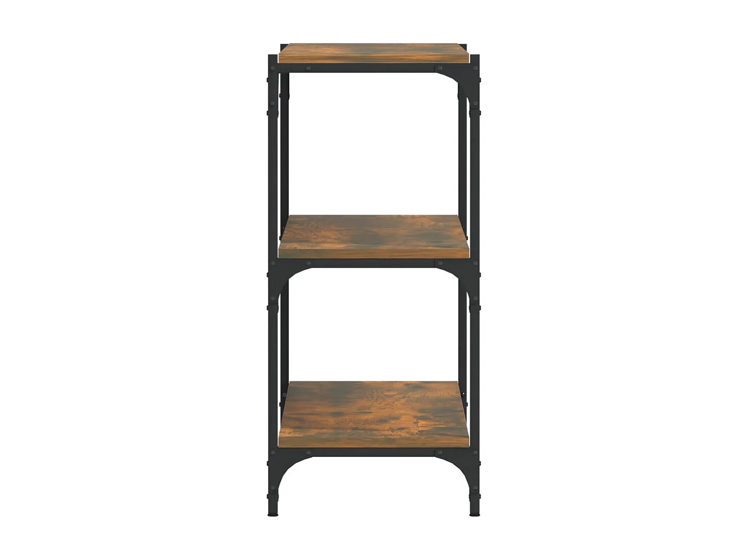 Bibliothèque Chêne fumé 100x33x70,5 cm Bois d'ingénierie acier