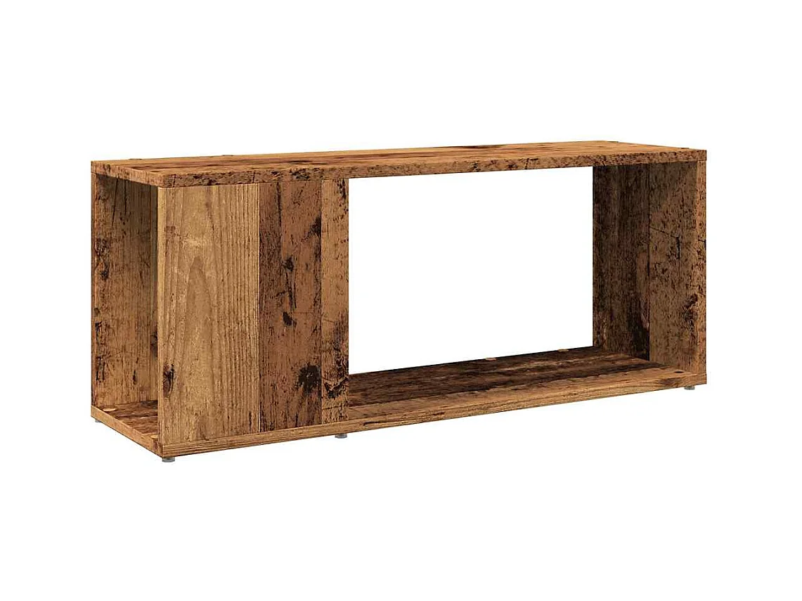 Bibliothèque vieux bois 80x24x32cm bois d'ingénierie