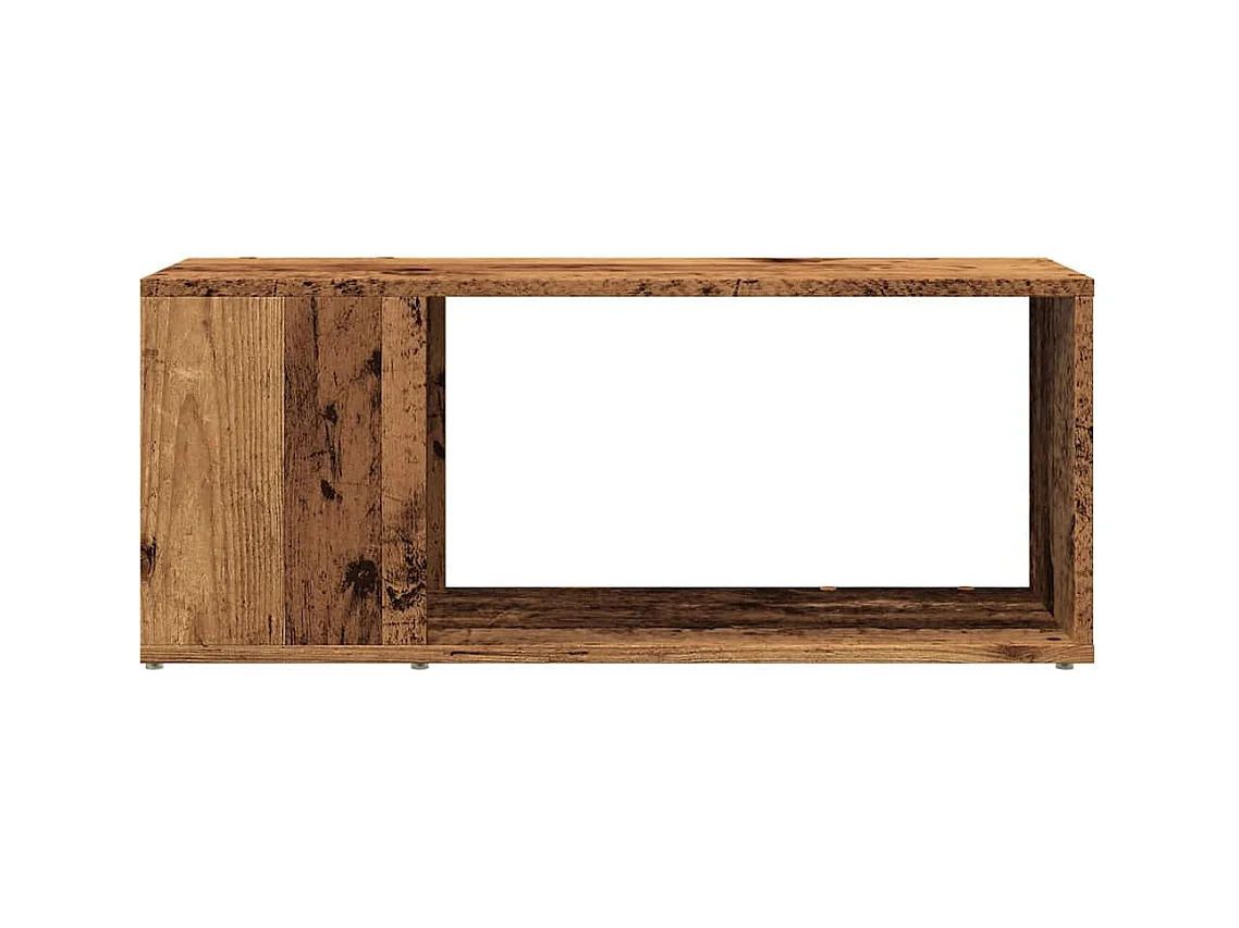 Bibliothèque vieux bois 80x24x32cm bois d'ingénierie