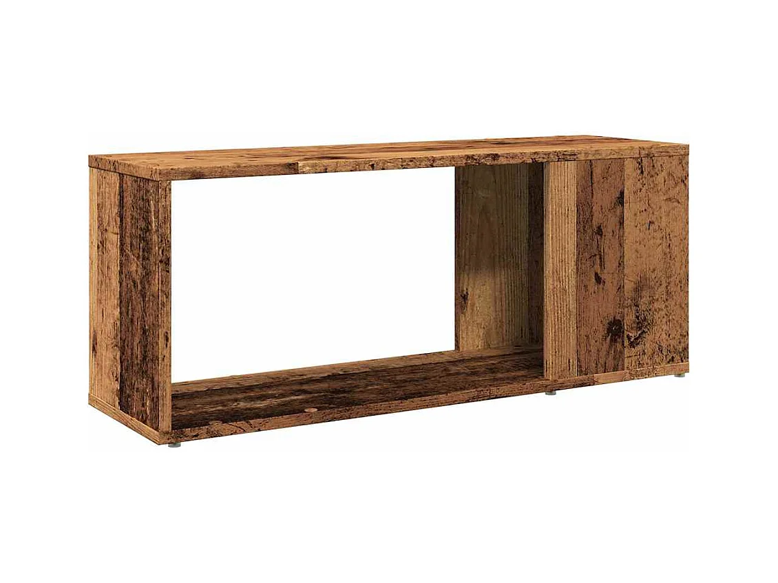 Bibliothèque vieux bois 80x24x32cm bois d'ingénierie