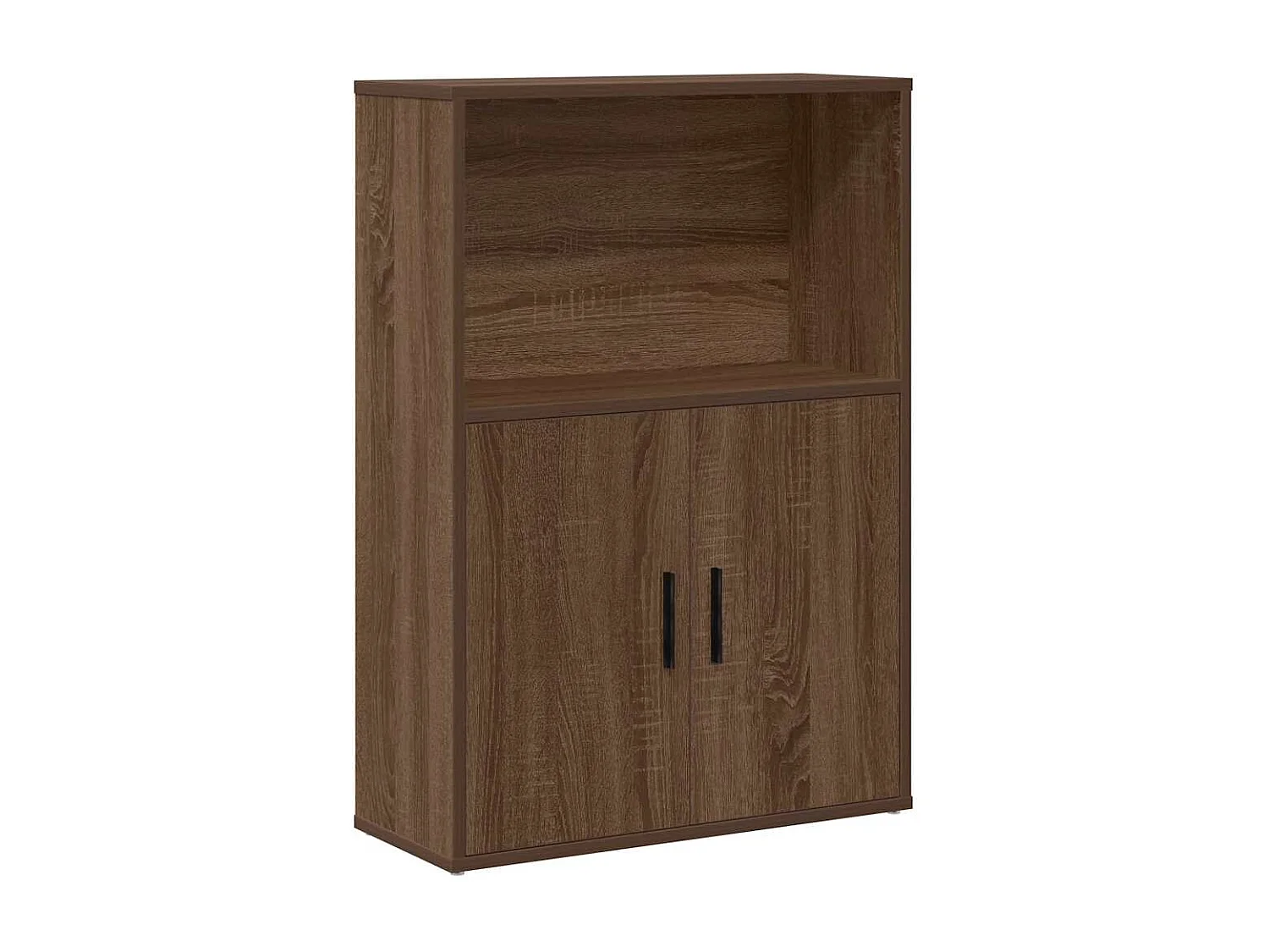 Bibliothèque chêne marron 60x24x85 cm bois d'ingénierie