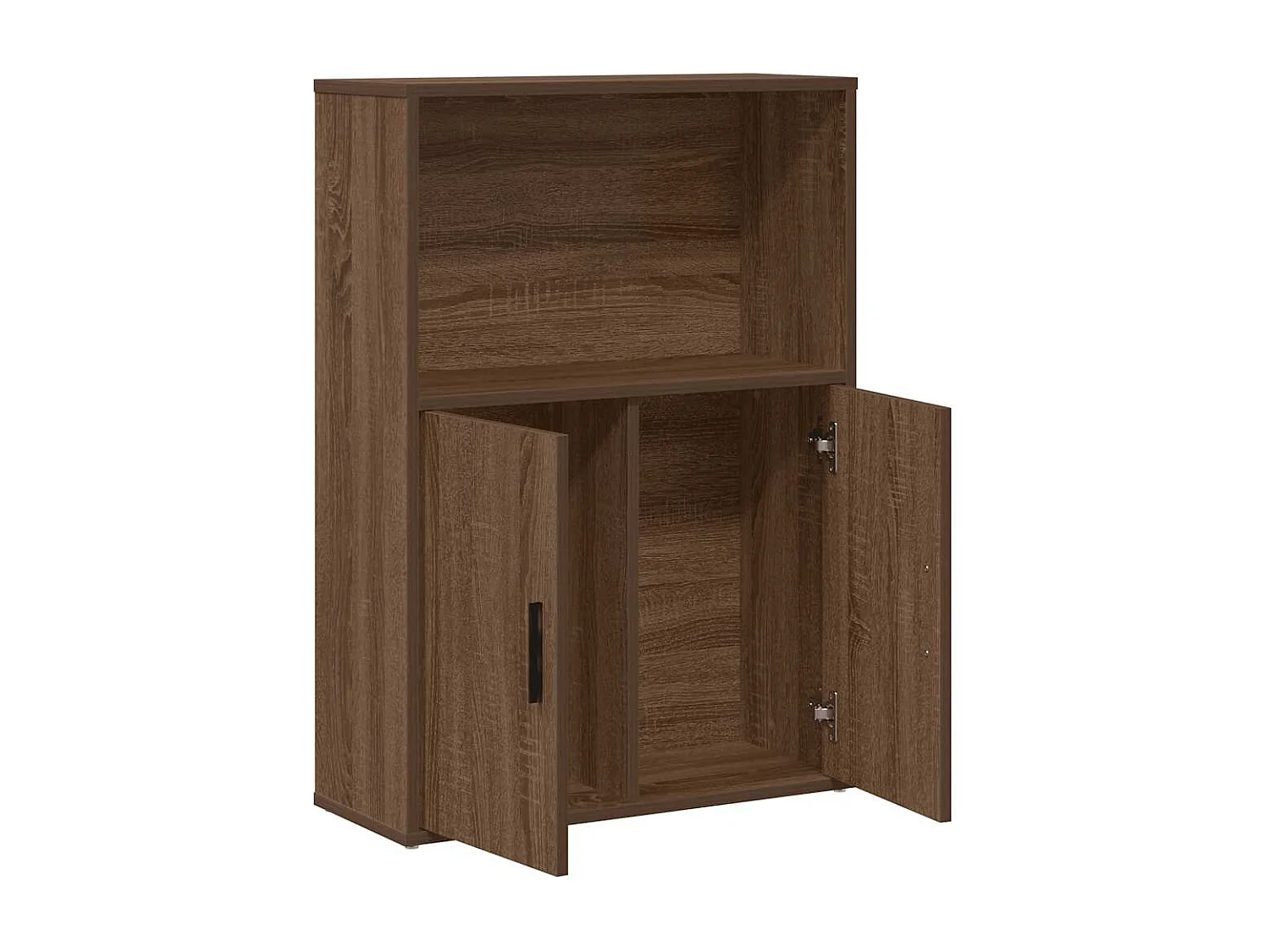 Bibliothèque chêne marron 60x24x85 cm bois d'ingénierie