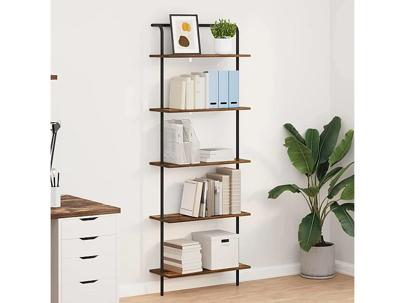 Estante de libros Roble ahumado 60 x 24 x 168 cm