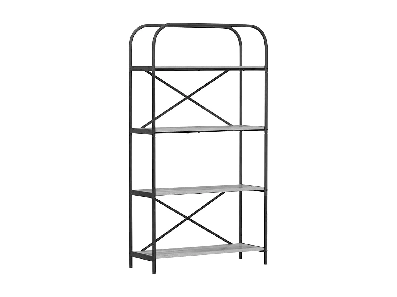 Bibliothèque Sonoma gris 80 x 30 x 146 cm Bois d'ingénierie