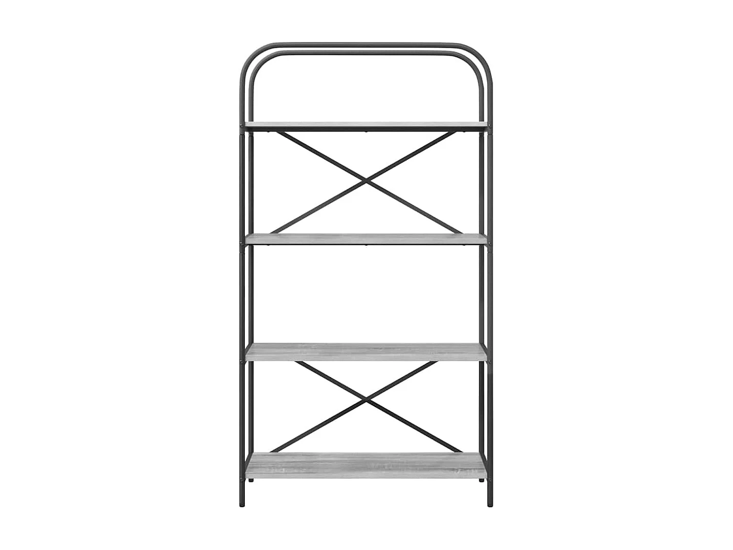 Bibliothèque Sonoma gris 80 x 30 x 146 cm Bois d'ingénierie