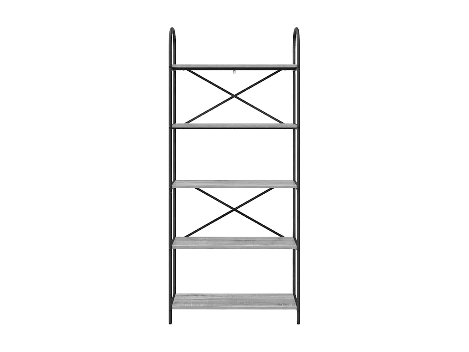 Bibliothèque Sonoma gris 80 x 30 x 183 cm Bois d'ingénierie