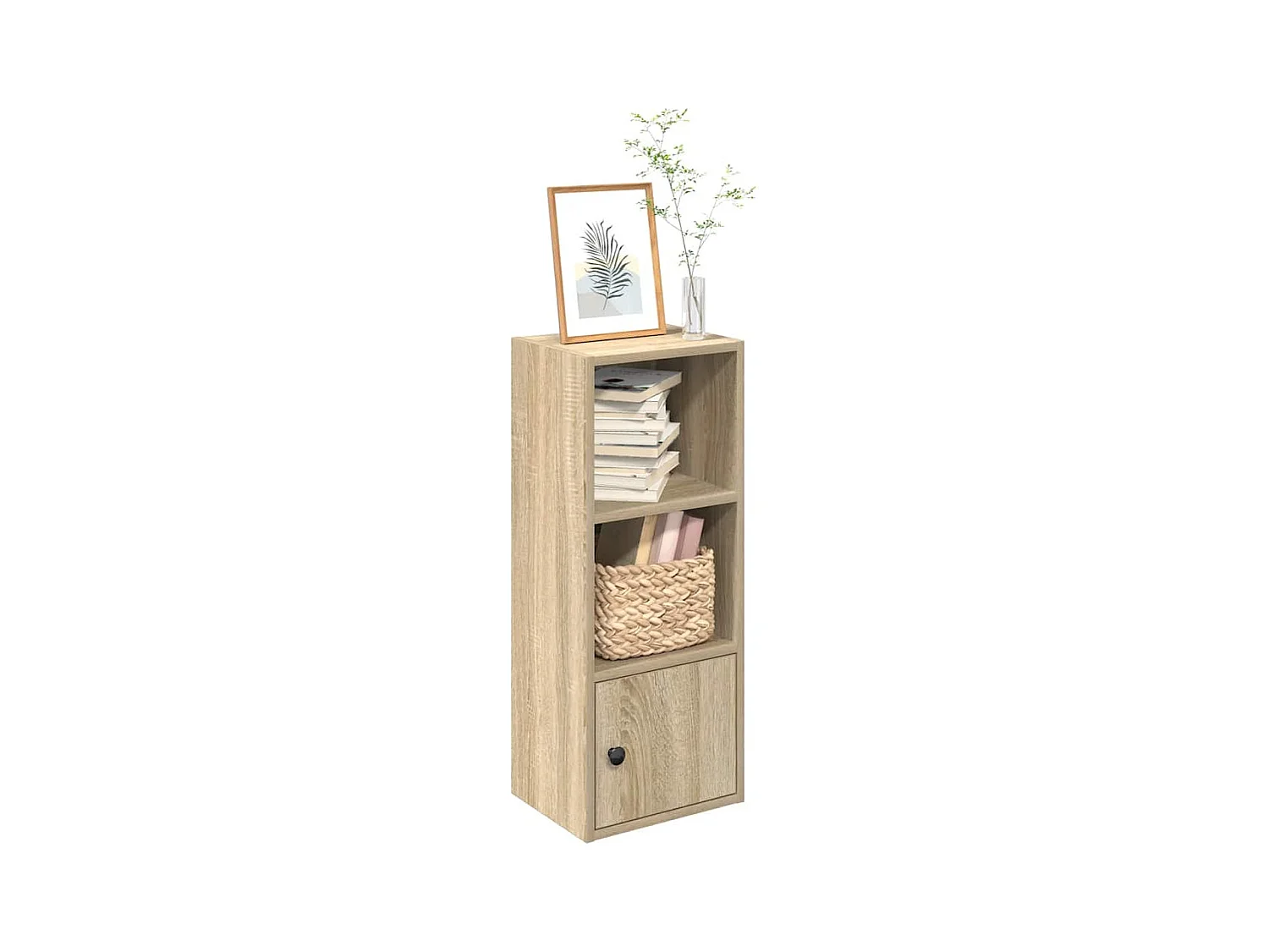 Bibliothèque chêne sonoma 31x24x77 cm bois d'ingénierie