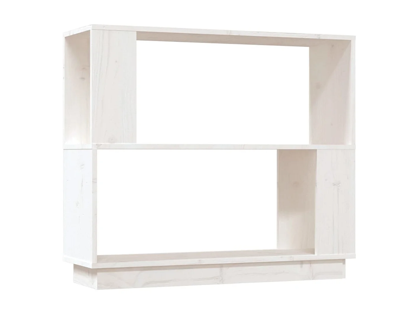 Bibliothèque/Séparateur de pièce Blanc 80x25x70 cm Pin solide