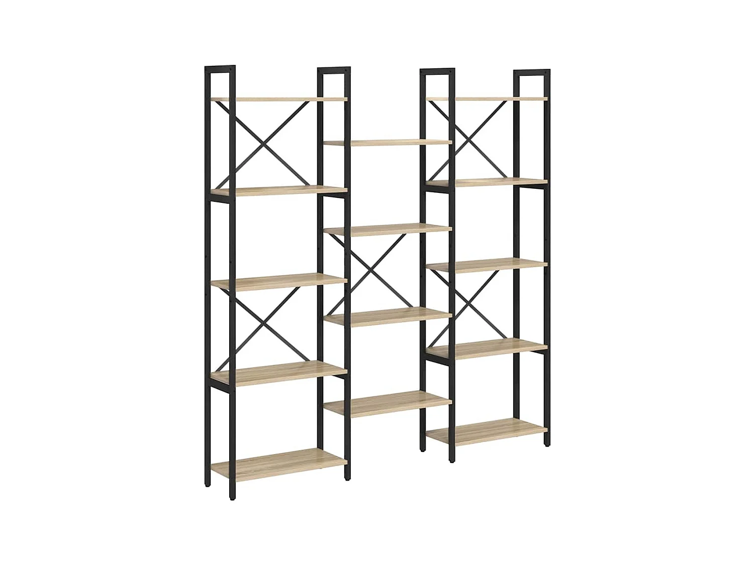 Bibliothèque Chêne sonoma 156 x 25 x 167.5 cm Bois d'ingénierie