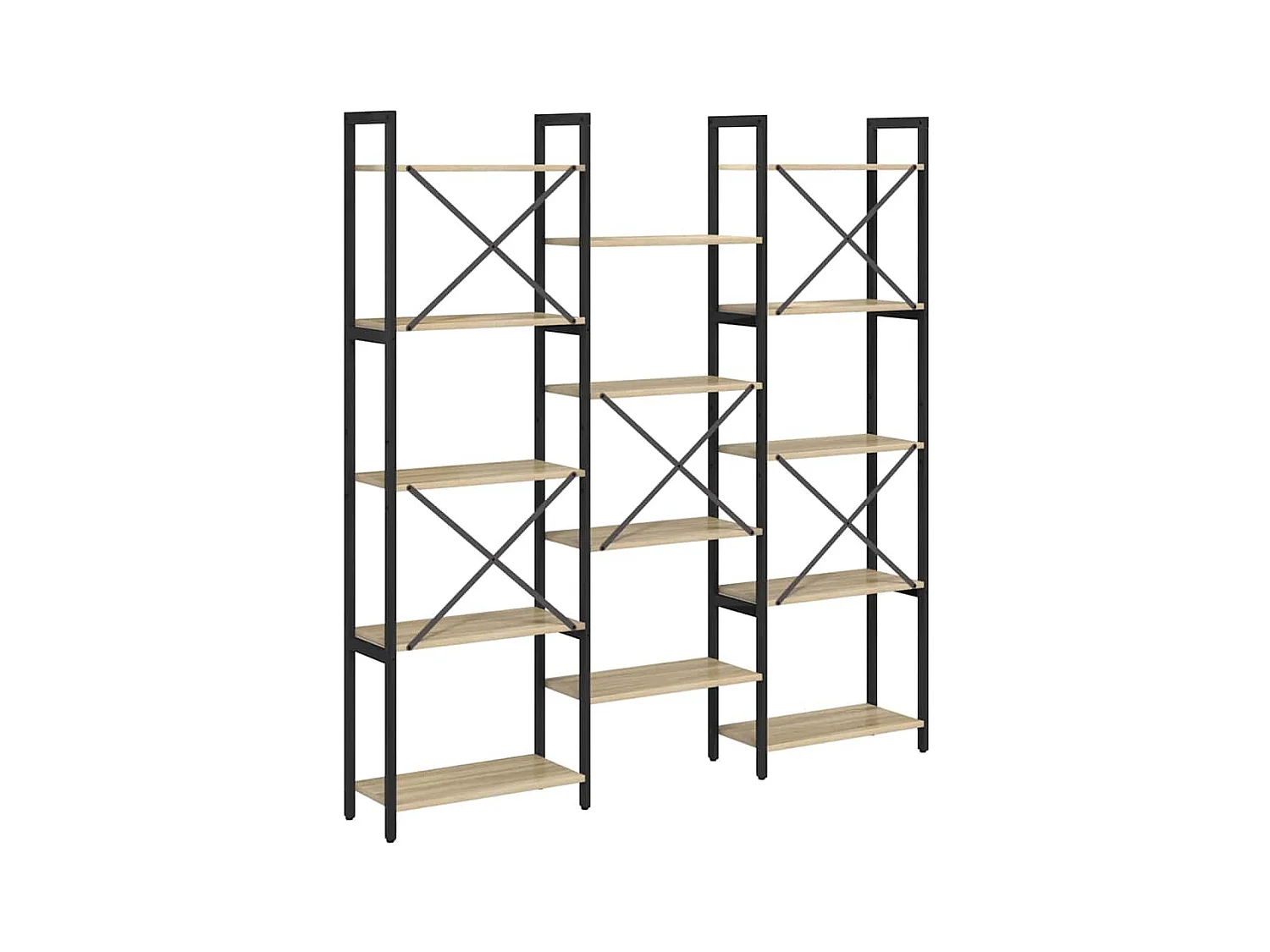 Bibliothèque Chêne sonoma 156 x 25 x 167.5 cm Bois d'ingénierie