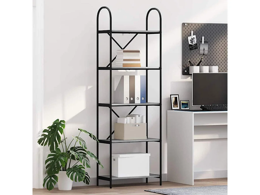 Estante de libros Gris sonoma 60 x 30 x 183 cm