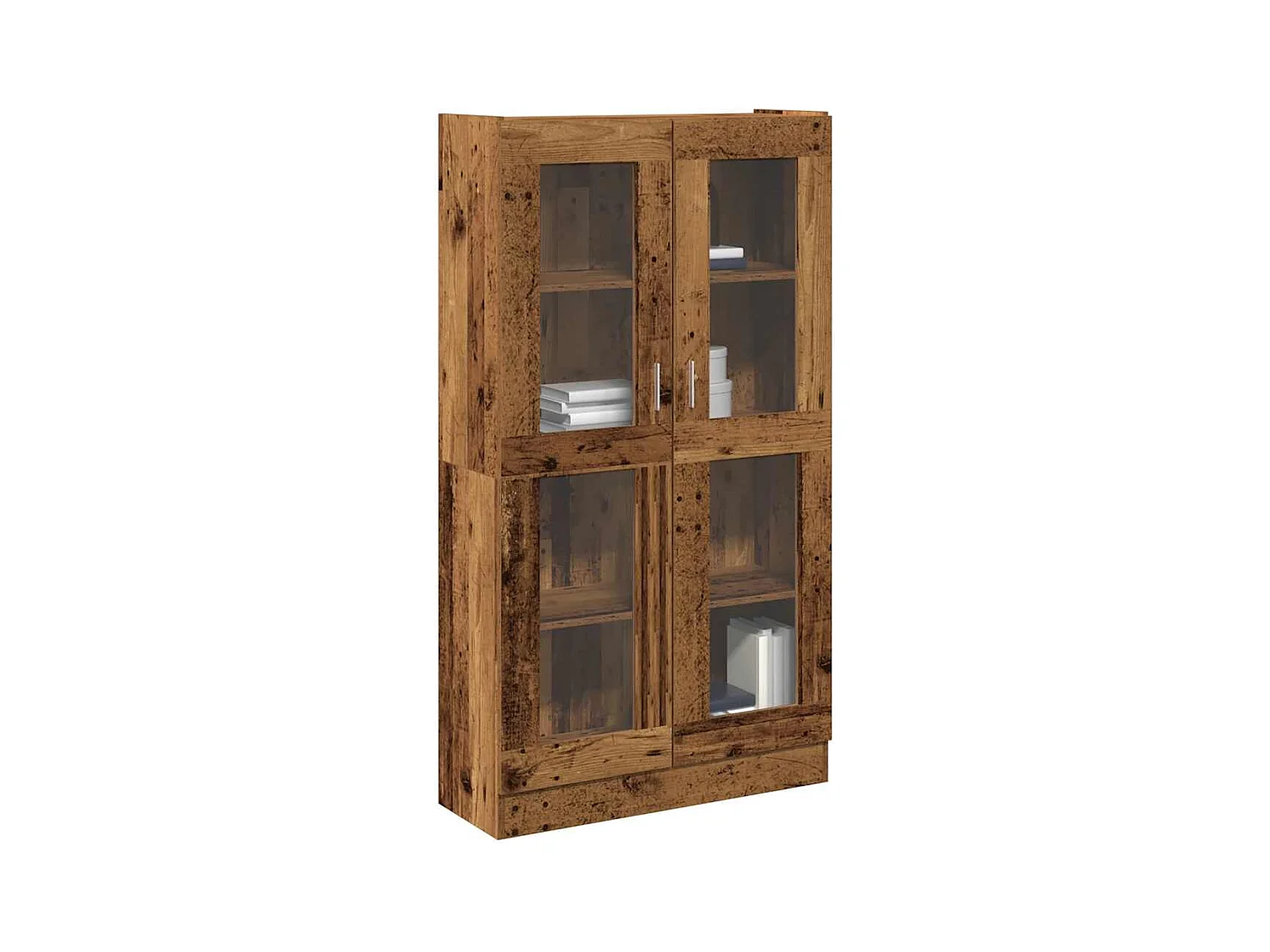 Bibliothèque vieux bois 82,5x30,5x150 cm bois d'ingénierie