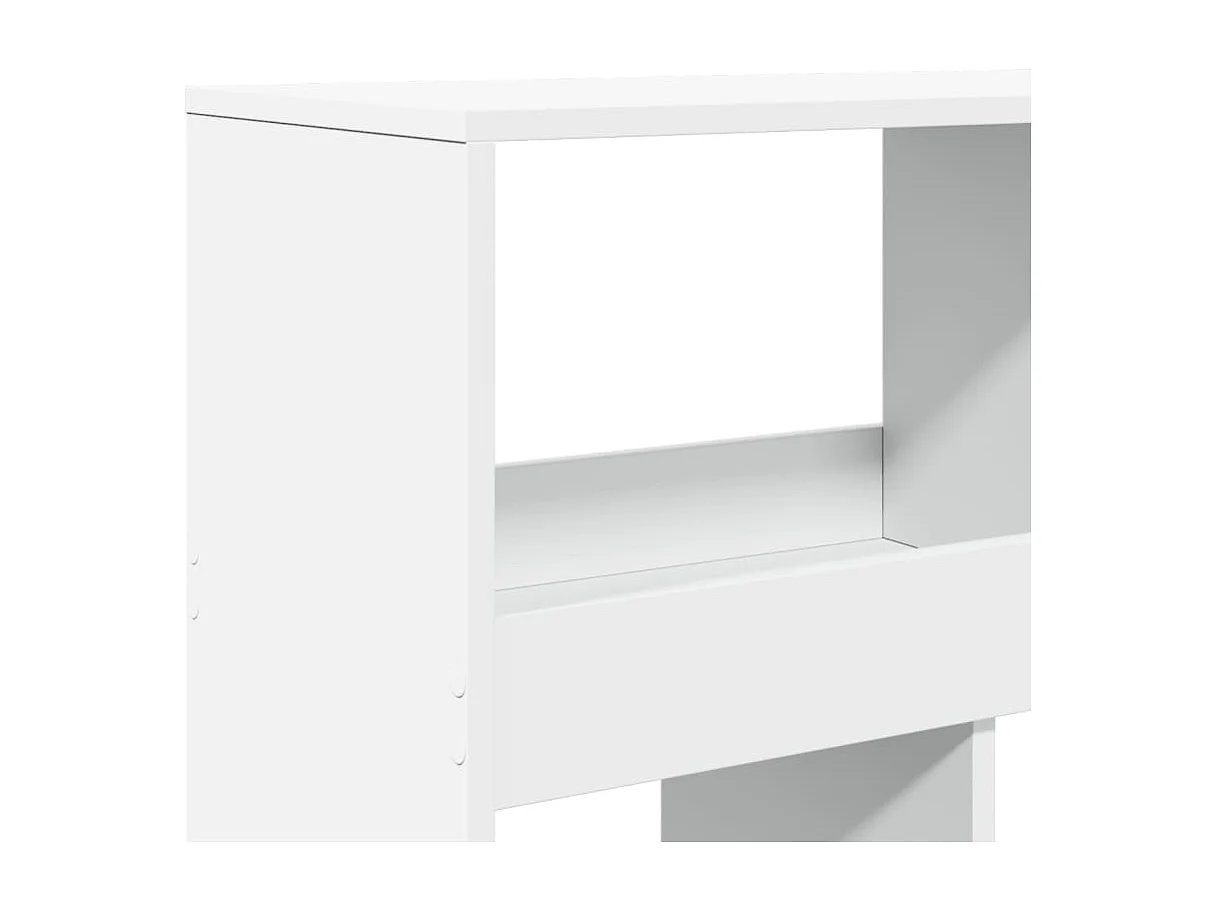 Bibliothèque / Cloison de séparation blanc 100x33x125,5 cm bois d'ingénierie