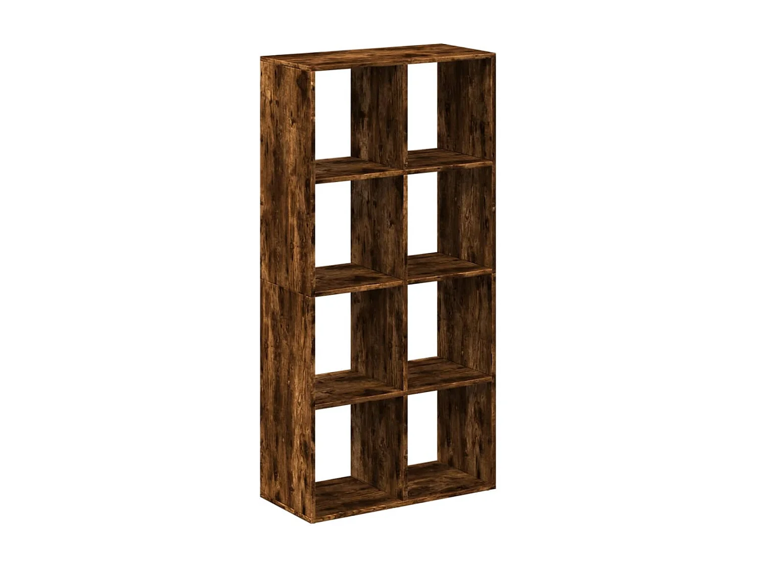 Bibliothèque séparatrice de pièce chêne fumé 69,5x29x137,5 cm