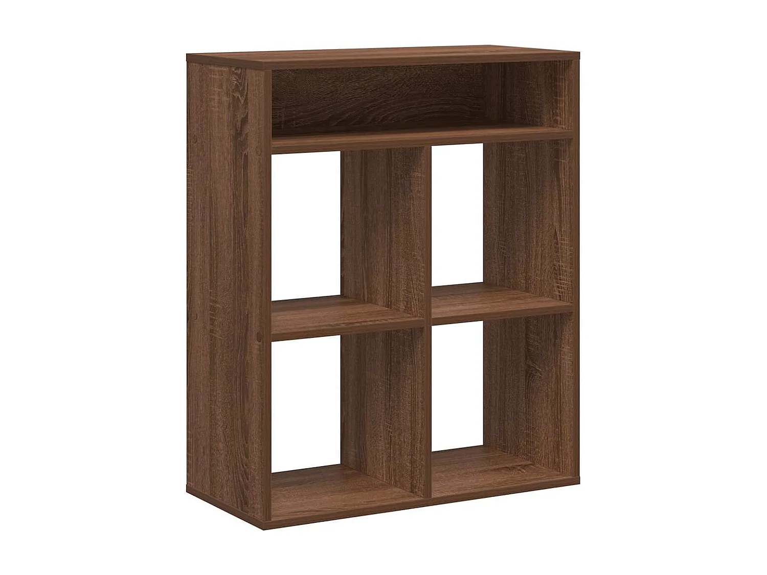 Bibliothèque chêne marron 66x31x80 cm bois d'ingénierie
