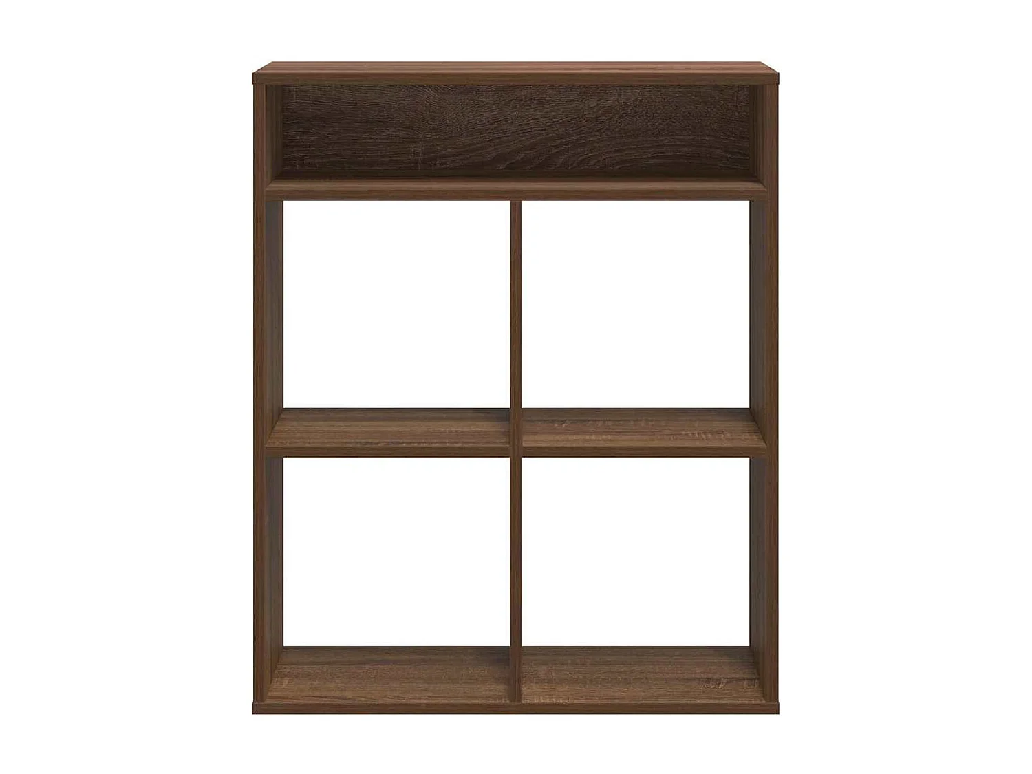 Bibliothèque chêne marron 66x31x80 cm bois d'ingénierie