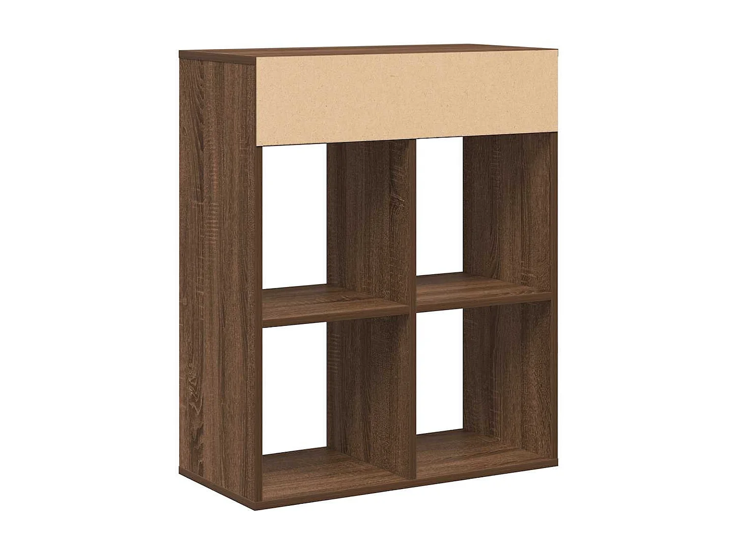 Bibliothèque chêne marron 66x31x80 cm bois d'ingénierie