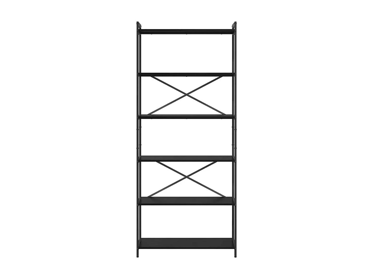 Bibliothèque Chêne noir 80 x 30 x 188 cm Bois d'ingénierie