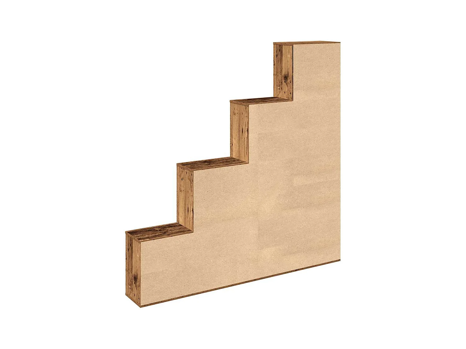 Bibliothèque vieux bois 157x24x160 cm bois d'ingénierie