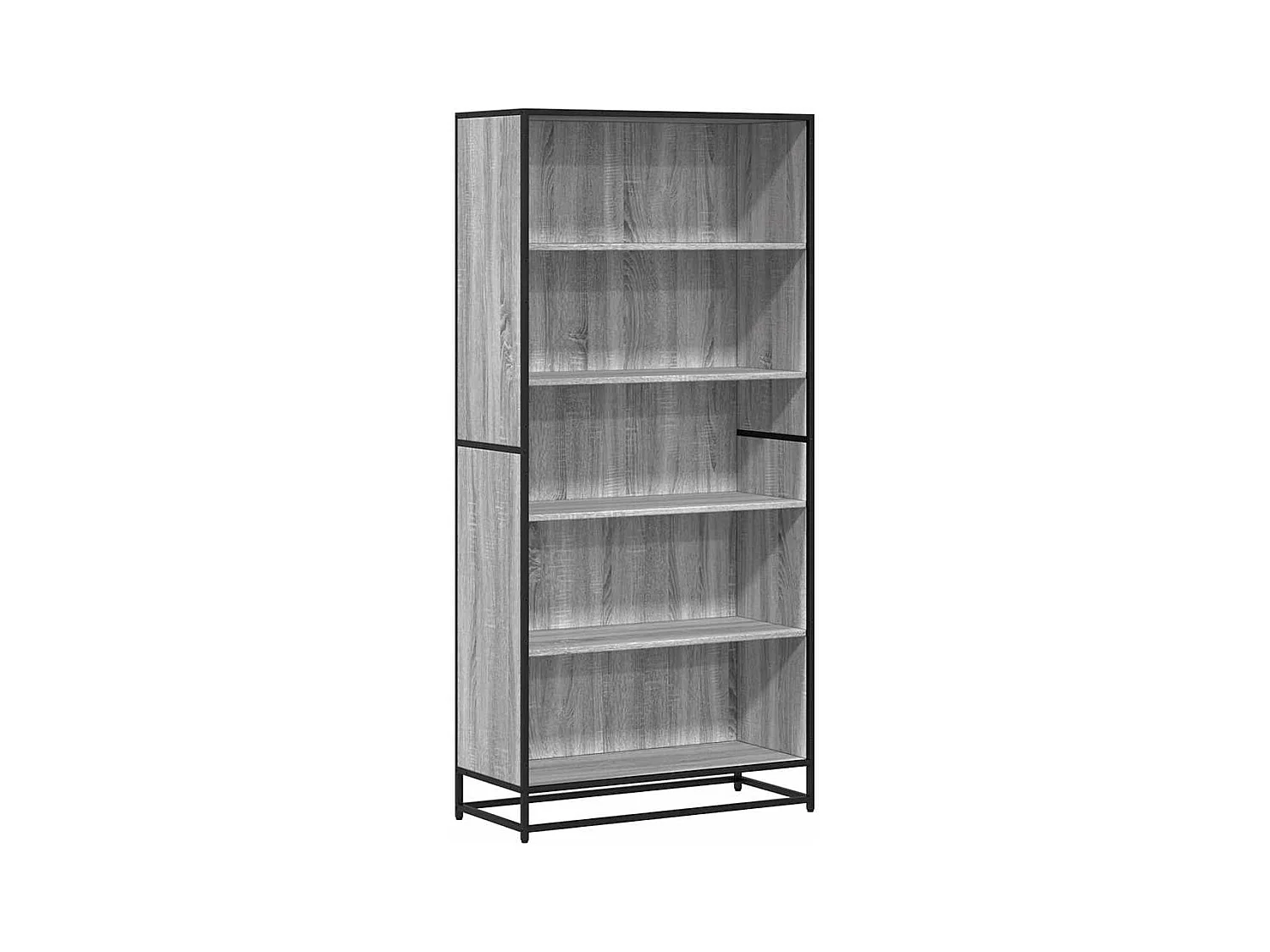 Bibliothèque sonoma gris 80,5x35x170,5 cm bois d'ingénierie